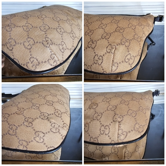 Gucci GG Canvas and Leather Zip Hobo Bag Beige/Brown - Picture 10 of 11